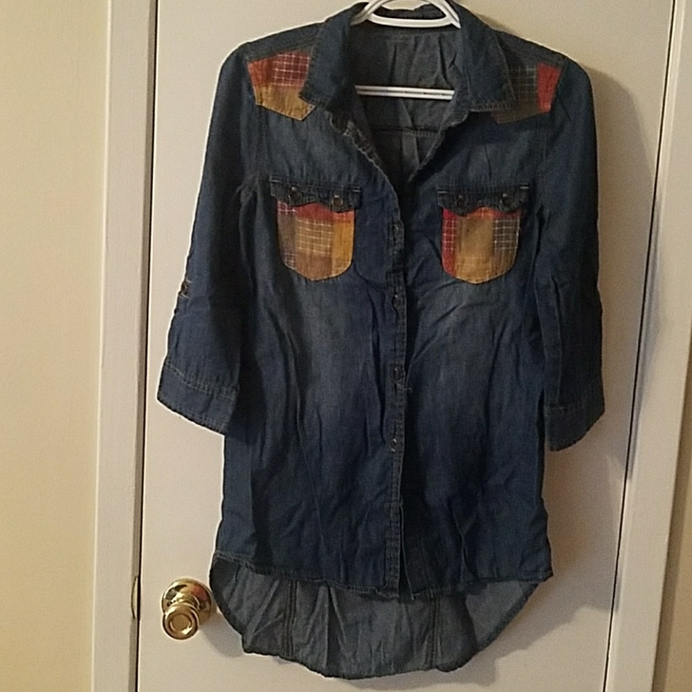 Denim top